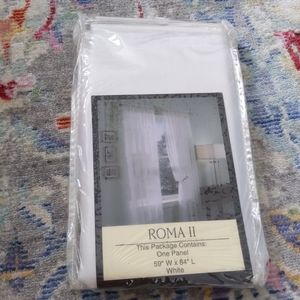 NWT one white sheer panel 59"Wx84"L